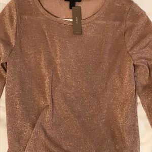Jcrews sparkle bell sleeve top